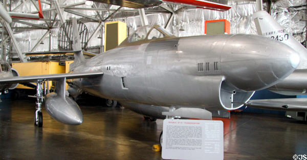 Republic XF-91 Thunderceptor (1949) first rocket powered interceptor at National Museum of USAF. Dayton, OH.