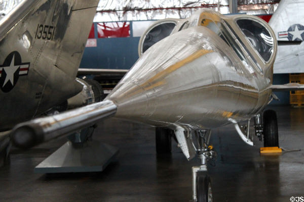 Nose of Douglas X-3 Stiletto (1952) tested supersonic speeds at National Museum of USAF. Dayton, OH.