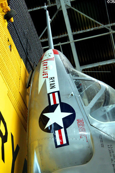 Nose of Ryan X-13 Vertijet (VTOL) (1956) at National Museum of USAF. Dayton, OH.