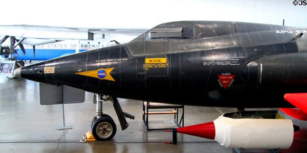 Nose of North American X-15A-2 (1959-68) at National Museum of USAF. Dayton, OH.