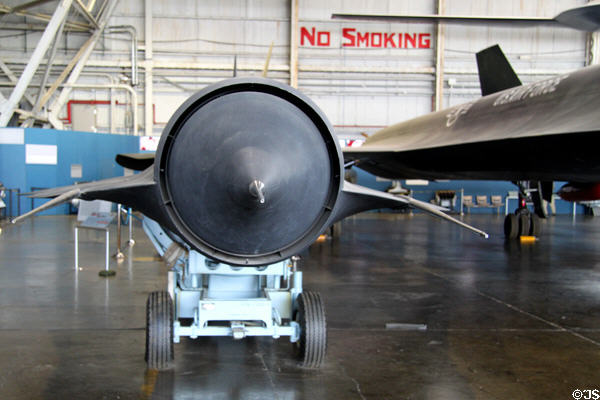 Lockheed D-21B (1964) unmanned reconnaissance drone at National Museum of USAF. Dayton, OH.
