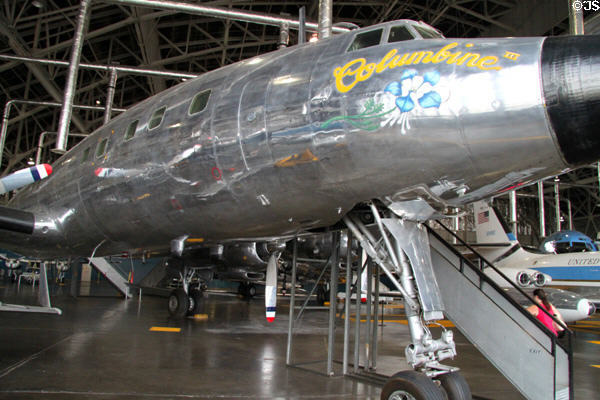 Lockheed VC-121E Columbine III (1954-61) used by President Dwight Eisenhower at National Museum of USAF. Dayton, OH.