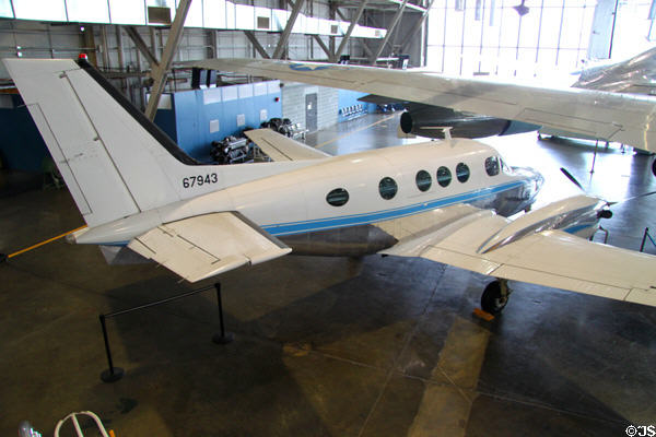 Beech VC-6A (1966) carried President Lyndon B. Johnson around Texas at National Museum of USAF. Dayton, OH.
