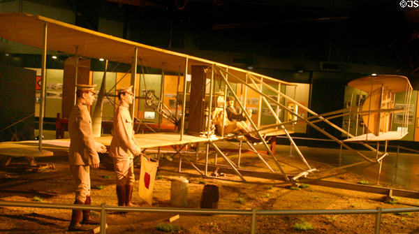 Wright Military Flyer (1909) replica with original engine at National Museum of USAF. Dayton, OH.