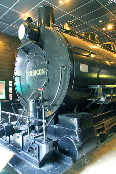 Rubicon fireless steam storage locomotive (1909) by Lima Locomotive & Machine Co. of Lima, OH at Carillon Historical Park. Dayton, OH.