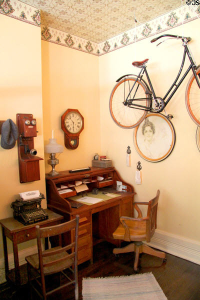Recreated Wright Cycle shop office at Wright Brothers Aviation Center. Dayton, OH.