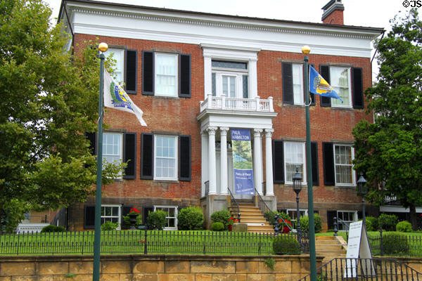 Decorative Arts Center of Ohio in William J. Reese Mansion (1834) (145 East Main St.). Lancaster, OH. Style: Greek Revival.