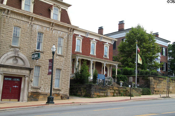 BPOE Elks building & William T. Sherman House on Main St. Lancaster, OH.