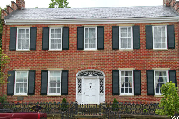 Mumaugh Memorial (1806) (aka Garaghty Home) (126 E. Main St.). Lancaster, OH. Style: Federal. Architect: Isaiah Vorys.
