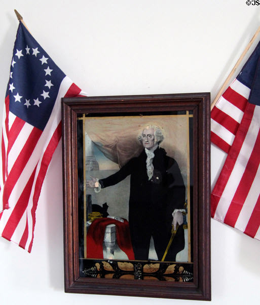 Portrait of George Washington at Johnston Farm. Piqua, OH.