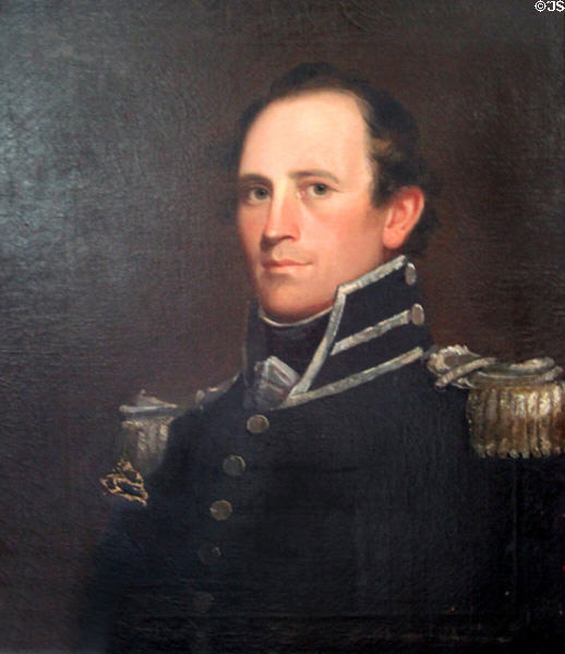 Portrait of William Allen Trimble (1786-1821) Major of Ohio Volunteers in War of 1812 & later U.S. Senator at Johnston Farm. Piqua, OH.