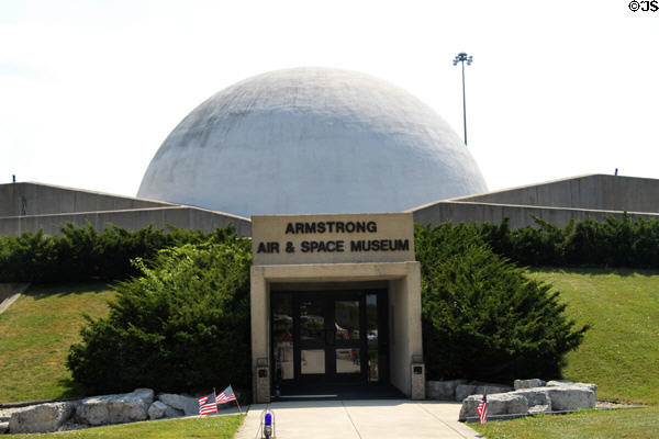 Astro Theater dome of Neil Armstrong Museum. Wapakoneta, OH.