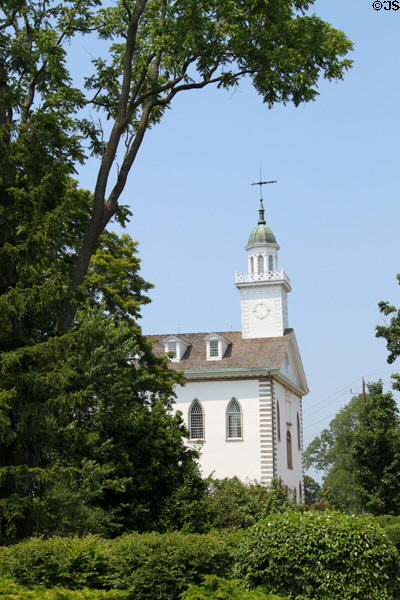 Kirtland Temple (1834-6). Kirtland, OH. Style: Gothic Revival.