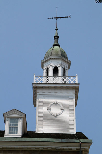 Tower details of Kirtland Temple. Kirtland, OH.