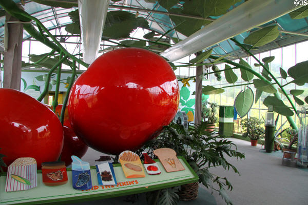 Giant tomato sculpture at Lake Metroparks Farmpark. Kirtland, OH.