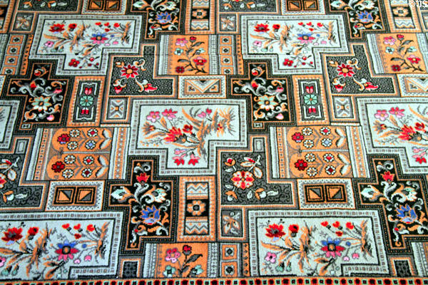 Carpet in President Garfield's bedroom at Garfield home. Mentor, OH.