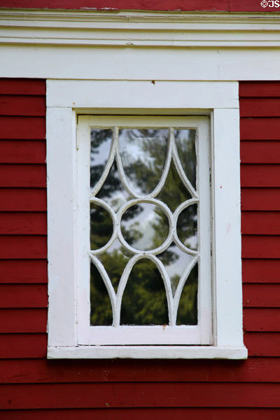 Heritage window on tenant house at James A. Garfield NHS. Mentor, OH.