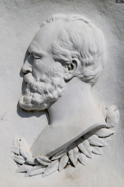 James A. Garfield relief at Garfield NHS. Mentor, OH.