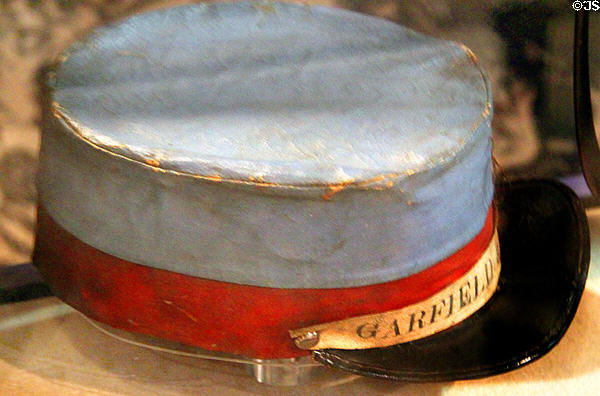 Garfield & Arthur presidential campaign cap (1880) at Garfield NHS. Mentor, OH.