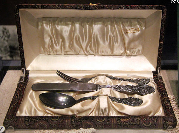 Flatware used in Garfield's White House at Garfield NHS. Mentor, OH.