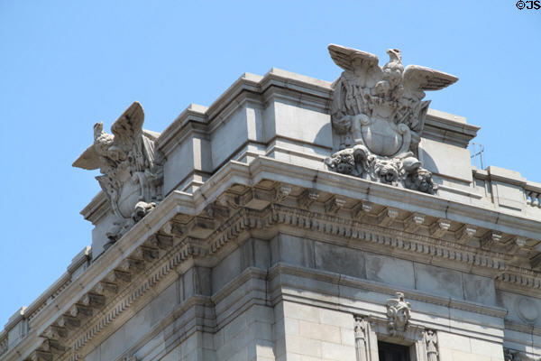 Eagles carved atop Cleveland's U.S. Court House (aka Old Federal Building). Cleveland, OH.