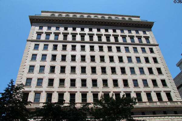 Facade of Federal Reserve Bank of Cleveland. Cleveland, OH.