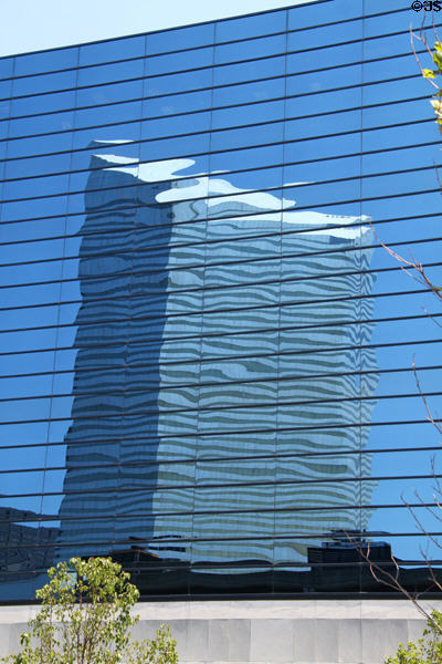 One Cleveland Center reflected in 1215 Superior Ave. Cleveland, OH.