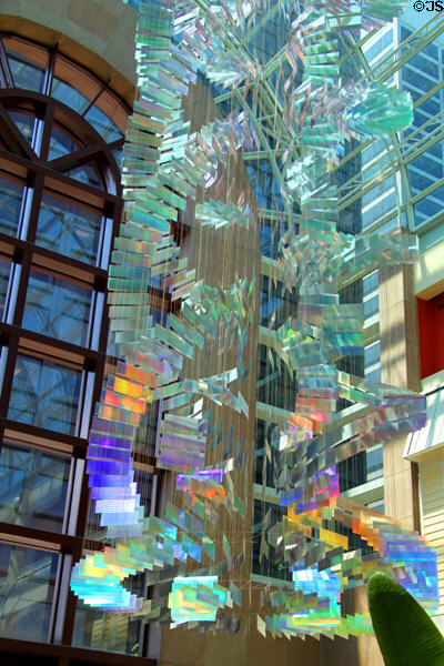 Prismatic sculpture in Galleria at Erieview. Cleveland, OH.