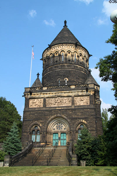 President James A. Garfield Monument (1890) (Lake View Cemetery). Cleveland, OH. Style: Gothic Revival. Architect: George Keller. On National Register.