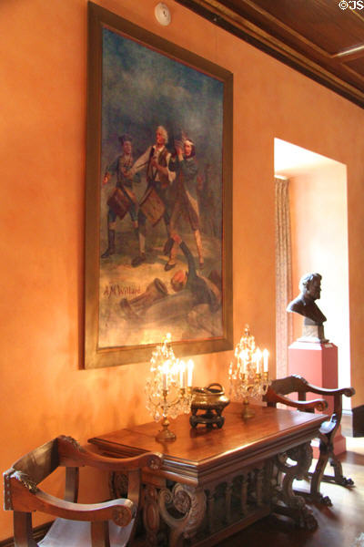 Spirit of '76 painting by A.M. Willard in parlor in Bingham-Hanna Mansion. Cleveland, OH.