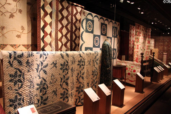 Quilt collection at Cleveland History Center. Cleveland, OH.