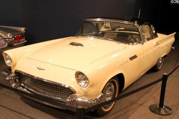 Ford Thunderbird (1957) from Dearborn, MI at Crawford Auto Aviation Museum of Cleveland History Center. Cleveland, OH.