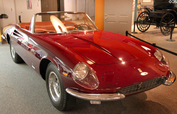 Ferrari 365 California Spyder (1967) from Modena, Italy at Crawford Auto Aviation Museum of Cleveland History Center. Cleveland, OH.