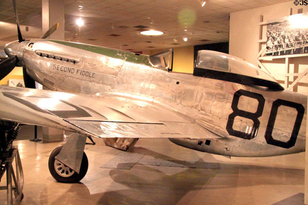 North American P-51K-NT-10 Mustang Second Fiddle (1944) from Dallas, TX at Crawford Auto Aviation Museum of Cleveland History Center. Cleveland, OH.