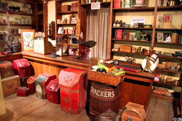 General store interior at Cleveland History Center. Cleveland, OH.