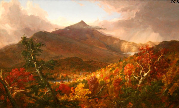 View of Schroon Mountain, Essex County, NY, after a storm painting (1838) by Thomas Cole at Cleveland Museum of Art. Cleveland, OH.
