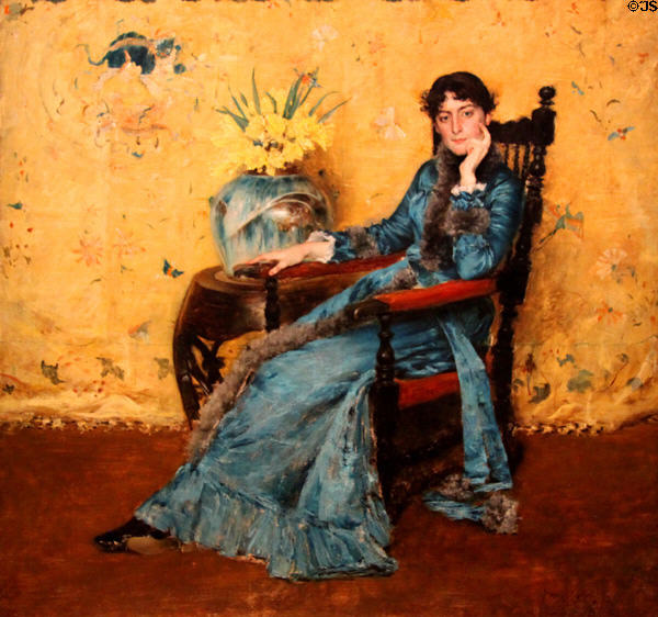 Dora Wheeler portrait (1882-3) by William Merritt Chase at Cleveland Museum of Art. Cleveland, OH.