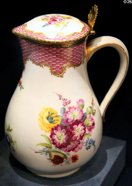 Ewer (c1765) by Meissen Porcelain of Germany at Cleveland Museum of Art. Cleveland, OH.