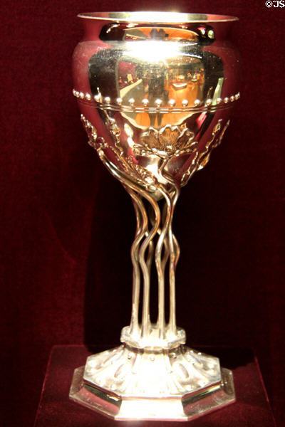 Silver cup (c1895-1905) from USA at Cleveland Museum of Art. Cleveland, OH.