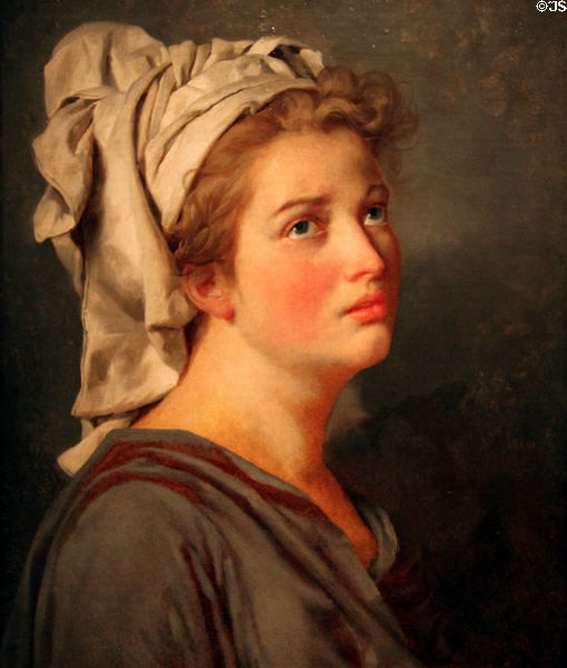 Young Woman with a Turban (c1780) by Jacques-Louis David at Cleveland Museum of Art. Cleveland, OH.