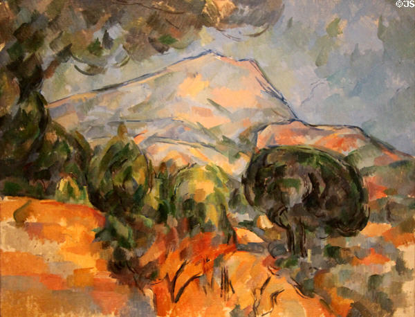 Mount Sainte-Victoire (c1904) by Paul Cézanne at Cleveland Museum of Art. Cleveland, OH.