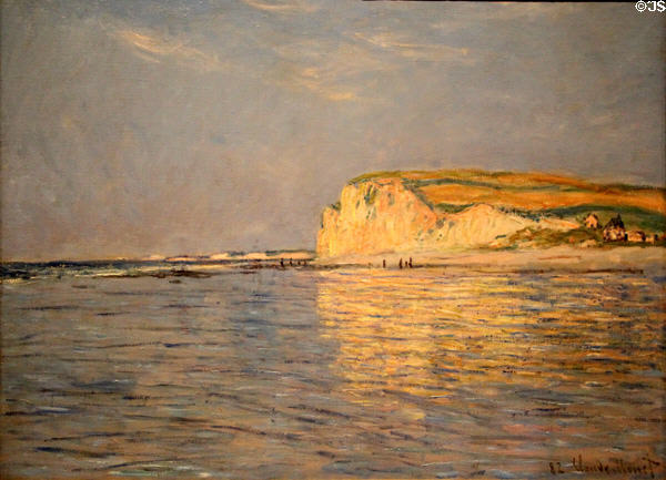 Low Tide at Pourville, near Dieppe (1882) by Claude Monet at Cleveland Museum of Art. Cleveland, OH.