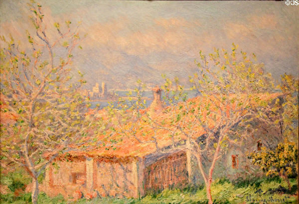Gardener's House at Antibes (1888) by Claude Monet at Cleveland Museum of Art. Cleveland, OH.
