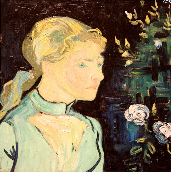 Portrait of Adeline Ravoux (1890) by Vincent van Gogh at Cleveland Museum of Art. Cleveland, OH.
