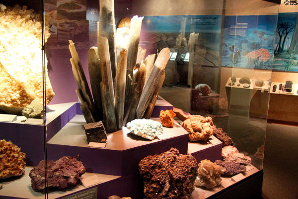 Crystals at Cleveland Museum of Natural History. Cleveland, OH.