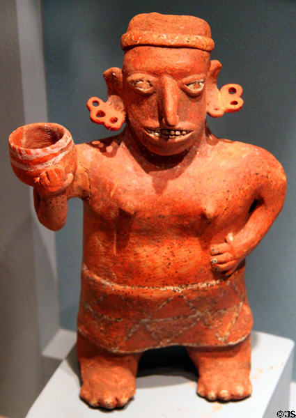 Nayarit clay female figure (100 BCE-250 CE) from Western Mexico at Cleveland Museum of Natural History. Cleveland, OH.