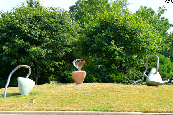 Sculpture group outside Cleveland Botanical Garden. Cleveland, OH.