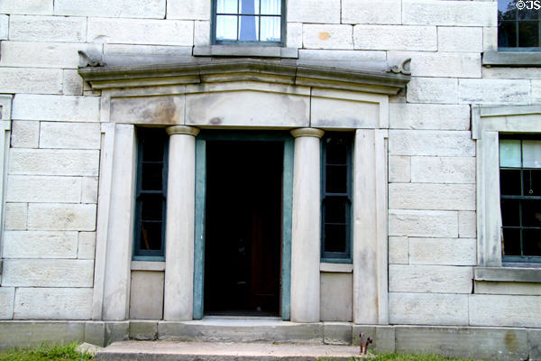 Front door portal of Herrick House at Hale Farm. Cleveland, OH.