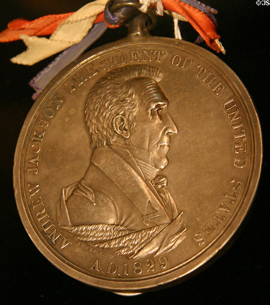 Medal of 7th President Andrew Jackson (1829-1837) lived (1767-1845). OK.