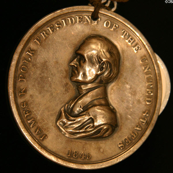 Medal of 11th President James Knox Polk (1845-1849) lived (1795-1849). OK.